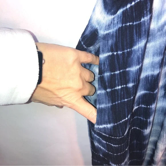 Torrid Boho Tie Dye Floral Embroidered Beach Cover Up - Picture 11 of 16